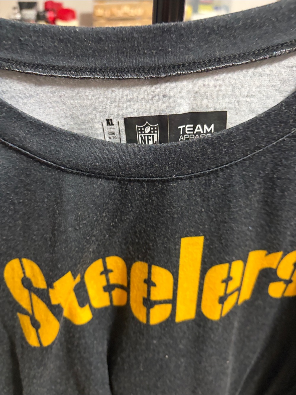 Team Apparel Steelers Black and Gold Short Sleeve Tee